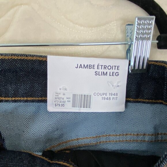 NEW d/C 1984 Slim Leg Jeans Dark Wash Blue Size 20 - Picture 7 of 11